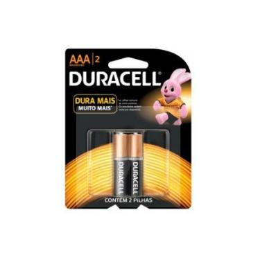 Imagem de Pilha alcalina palito duracell aaa com 2un