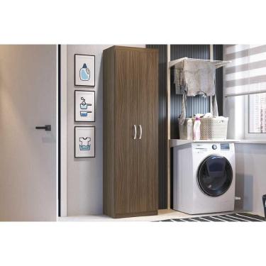 Imagem de Armário Multiuso Lavanderia PH 1711 c/ 2 Portas Nogueira - Herval