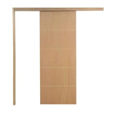 Imagem de Porta De Correr P- Verniz Frisada Fs Duplo 210x80 - Vanin