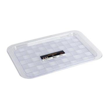 Imagem de Bandeja de Plástico 39x25cm Retangular Ibiza - Tudo em Caixa