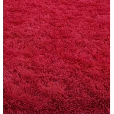 Imagem de Tapete Passadeira 2,00 x 0,60 Corredor Quarto Sala Felpudo(Bordô)