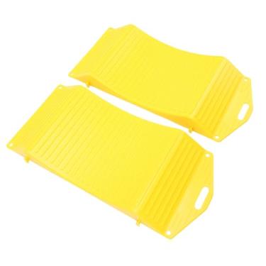 Imagem de GOTOTOP Rampas de Economia de Pneus de Carro, 1 par HDPE Rampas de Rodas Pesadas Anti -slip Pad Durante Toda a Estação para Carros Esportivos Suvs Campers Trailers Caminhões Rvs Amarelo (Pequeno