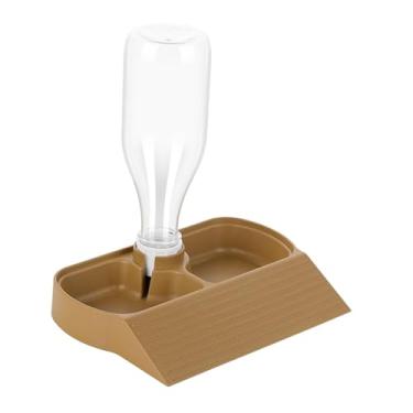 Imagem de Generic Alimentador de répteis, bebedouro, prato de comida para répteis, acessórios de alimentação para cobras, Marrom