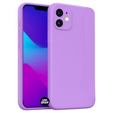 Imagem de Capa Case Capinha Para iPhone 11 Silicone Com Bordas Elevadas Aveludada Forro Premium (LAVANDA)