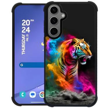 Imagem de TAMEFOX Capa mais forte à prova de choque para Samsung Galaxy S24 Plus/S25 Plus, capa protetora de design antiderrapante com borda de silicone TPU macio e durável para Samsung Galaxy S24 Plus/S25 Plus