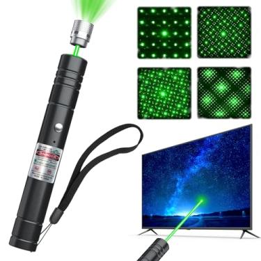 Imagem de trunkhouse [Profissional] Ponteiro laser verde recarregável de alta potência de feixe verde de longa distância para TV/LED/telas LCD, lanternas táticas, apresentação, escritório, sala de aula, ar