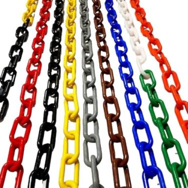 Imagem de 25 Mt Corrente Plástica Isola Calha Chuva Elo G Cores (Zebrado)