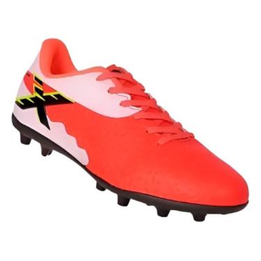 Imagem de Chuteira Oxn Gênio 348 (Coral/Branco/Lima/Preto Inf 348 8313, BR, Criança de 9 a 12 anos, Numérico, 28)