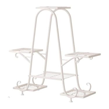 Imagem de Bothyi Suporte para Plantas, Ornamento, Almofada Ajustável para Os Pés, Versátil, Ferro, Presentes, Plantador, Prateleiras, Suporte para Vasos de Flores, Sup, Branco