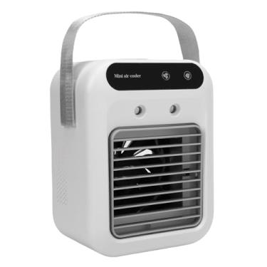 Imagem de Diydeg Condicionador de ar portátil, mini ventilador de resfriamento de ar pessoal de 25 W, 2 velocidades e 2 modos de resfriamento com tanque de água de 500 ml