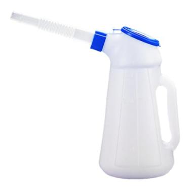 Imagem de Mqetly Jarra Medidora de óleo com Bico Longo, Portátil, Resistente E à Prova de Vazamentos, com Tampa, Dispensador de óleo para Automóveis, Veículos, 1.2l