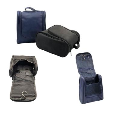 Imagem de Kit 03 Necessaire Unissex Viagem Várias Divisórias Pendurar