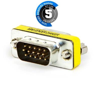 Imagem de Kit com 5 Emenda VGA Macho - CIRILO CABOS, UNICA, UNICA