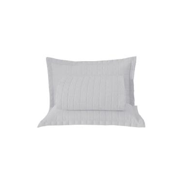 Imagem de Kit Cobre Leito Matelado Copacabana 3 Peças Casal 100% Poliéster Percal 300 Fios Cor:branco