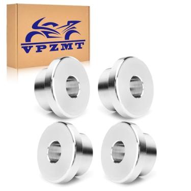 Imagem de VPZMT Buchas de elevação de guidão cromadas para Harley Softail Sportster Dyna 1984-2016, Street Bob, Low Rider, CVO, Super Glide, Wide Glide, Switchback, Fat Bob, Sturgis, Daytona