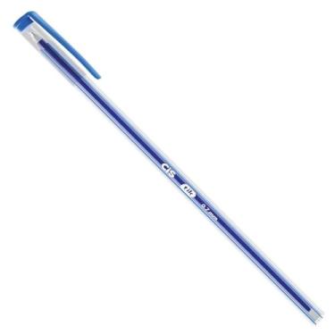 Imagem de Caneta Esferográfica Longa Tik 17,5cm 0.7 CIS, Azul
