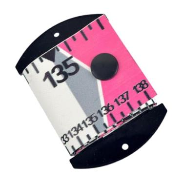 Imagem de YIJU Régua de pesca, ferramenta de medição de pesca, equipamento leve e compacto, régua de medição de pesca para pescadores, pais e iniciantes adultos, Rosa