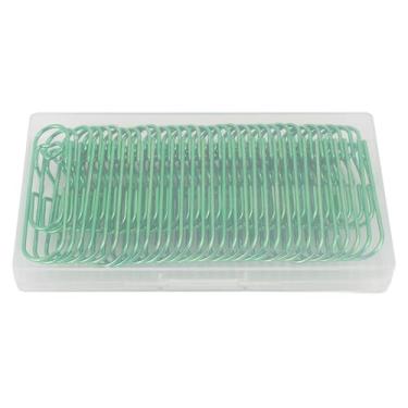 Imagem de Premium aço inoxidável metal clipes multifuncionais marcador de caneta para notebooks planejadores diários 30pcs com estojo de armazenamento (Verde)