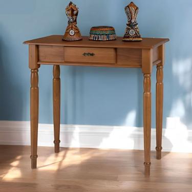 Imagem de Aparador Para Sala Rústico 1 Gaveta Com Pés Torneados - Imbuia Glazer