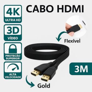 Imagem de Cabo HDMI Ultra HD 4K 20 Alta Velocidade Nylon 3m - LIPPIN