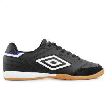 Imagem de Chuteira Futsal Umbro Speciali Classic Masculina, 44., Preto, Azul