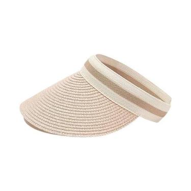 Imagem de Chapéu de Sol de Palha com Aba Grande - Proteção UV para Verão e Praia