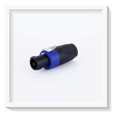Imagem de Plugue Speakon Macho 4 Pol Conector Banhado Hs4fx Hjh