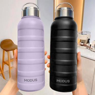 Imagem de Garrafa Térmica Café Suco Água Academia Passeio Camping Caminhada Aço 