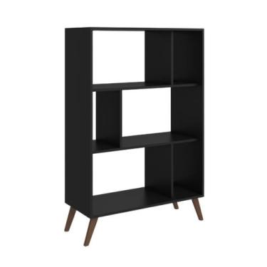 Imagem de Estante Baixa com Nichos RT3015 Movelbento, Preto