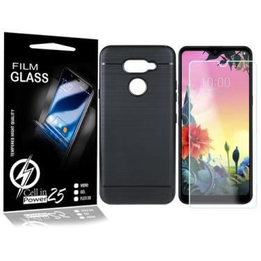 Imagem de Película Vidro + Capa Emborrachada LG K50S X540BMW 6.5 - Cell In Power