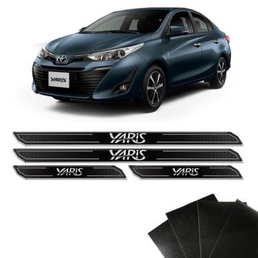 Imagem de Kit Soleira Yaris Hatch Sedan 2018/2020 E Protetor De Porta - SPORTINO