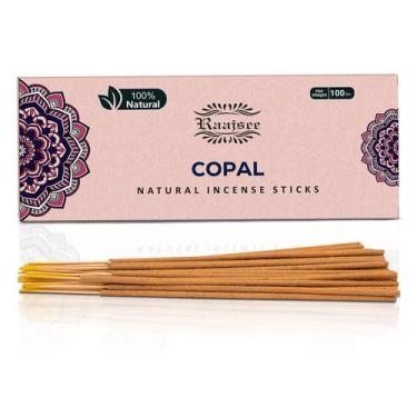 Imagem de Pacote de 100 g de palitos de incenso Raajsee Copal 100% naturais