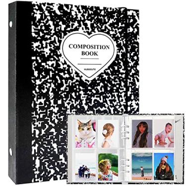 Imagem de SZHTSWU A5 Binder Kpop Photocard Album with 20Pcs Inner 3 Inch Photo Album Sleeves in Loose Leaf Refillable 6 Rings Stone Pattern Binder Cover Photocard Holder Book for Picture Cards Storage, Black