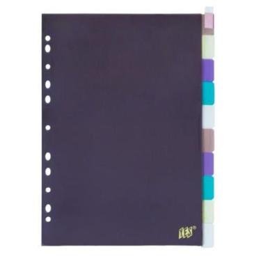 Imagem de Divisória Colorida Ofício 10 Projeções Com Visor 10Intb- - YES