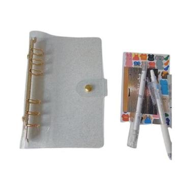 Imagem de Capa De Caderno A6 A5 Com Glitter Rosa Dourado, Diário Brilhante, Plan