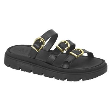 Imagem de Sandália Papete Moleca Fivela Ajustável Feminina 5504.104 (Preto, BR, Adulto, Numérico, 37)