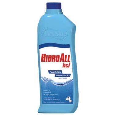 Imagem de Algicida Manutenção Para Piscinas Hidroall HCL 1 Litro