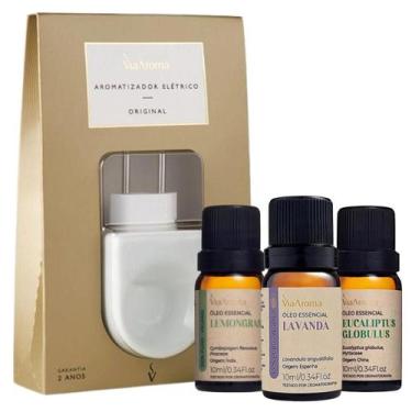 Imagem de Difusor Elétrico Via Aroma Original + 03 Óleo Essencial
