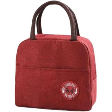 Imagem de Bolsa Térmica Lancheira para Marmita com Alça – Conserva Alimentos e Bebidas – Cores Sortidas (vermelho)