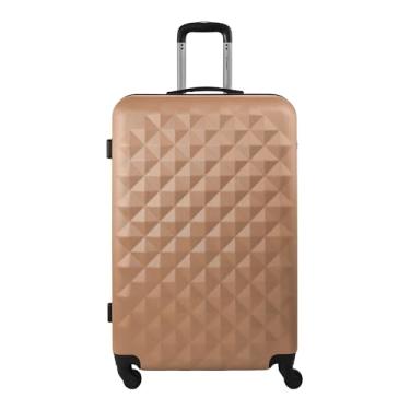 Imagem de Mala de Viagem Grande 32kg Rígida ABS Rodas 360 Gladiador Diamond D1G (Rose Gold)
