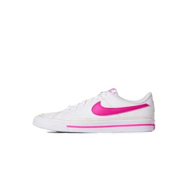 Imagem de Nike Tênis infantil Court Legacy (DA5380-124, branco/fúcsia a laser), Branco/fúcsia a laser, 18