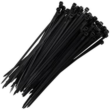 Imagem de Abraçadeira Nylon Preta Enforca Gato 4,8 X 300Mm 50 Un