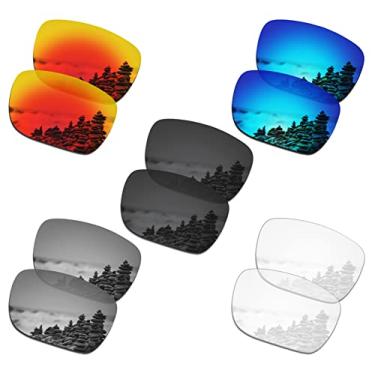 Imagem de SmartVLT Conjunto de 5 lentes de reposição masculinas para óculos de sol Oakley Holbrook XL OO9417 Pacote S01
