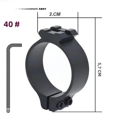 Imagem de Suporte De Lanterna Em Liga De Alumínio 55mm Para Trilho De 20mm Com A