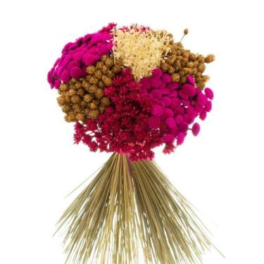 Imagem de Buque de Flores Secas De Pé Pink - Naturais Flor Decoração Mini