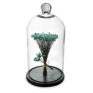 Imagem de Arranjo de Flores Secas Sempre Viva na Cupula V2  Ht - Preservadas
