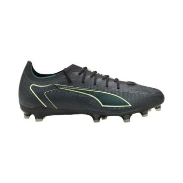 Imagem de PUMA Tênis masculino Ultra 6 Pro firme, chuteiras artificiais de futebol, Preto/Fizzy Light/Green Terrain, 45