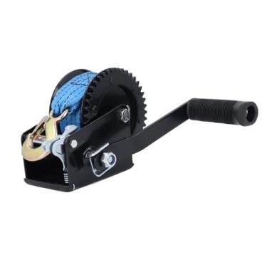 Imagem de Luocute 1200lbs Heavy Duty Barco Reboque Guincho 2 Way Ratchet Guincho Manual Com 26 Pés Cinto para Puxar ATV Barco Caminhão Reboque Local de Construção