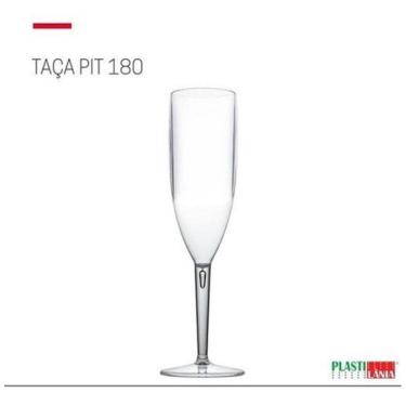 Imagem de Taça De Champagne Acrílico Festa 180Ml Transparente 12 Uni
