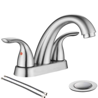 Imagem de Torneira de pia de banheiro Phiestina Brushed Nickel 2 Handle